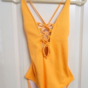 Yellow One Piece Swimsuit